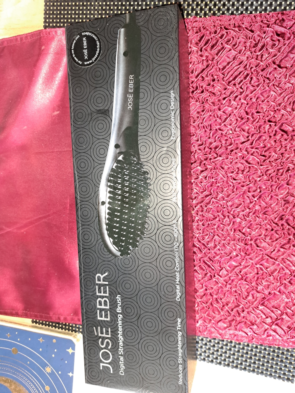 Jose Eber Digital Straightening Brush - Black New In Box